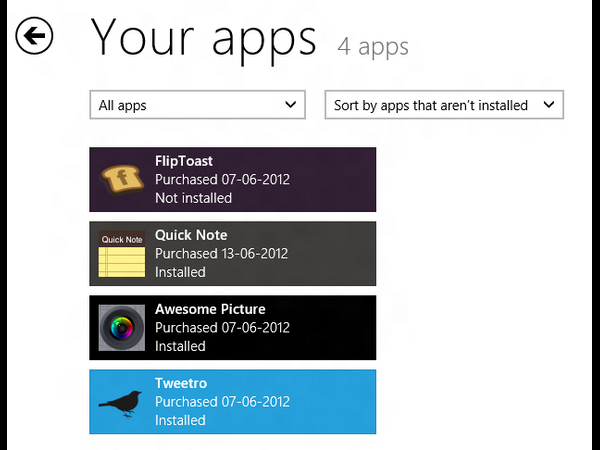 అప్లికేషన్ సెట్టింగ్స్‌ను వీక్షించేందుకు