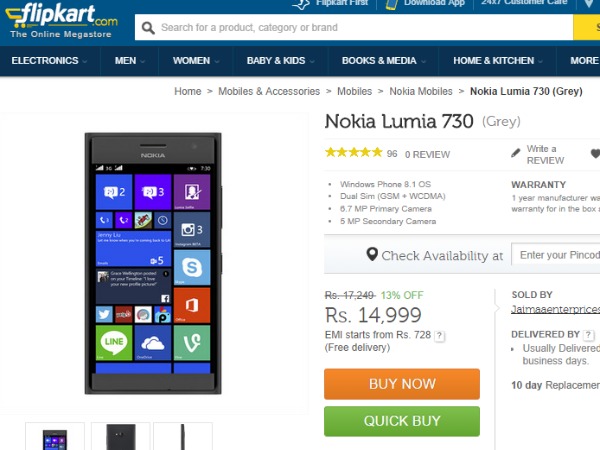 నోకియా లూమియా కొత్త స్మార్ట్‌ఫోన్‌ల పై 10 బెస్ట్ డీల్స్