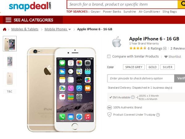  యాపిల్ ఐఫోన్ 6 : 10 బెస్ట్ డీల్స్