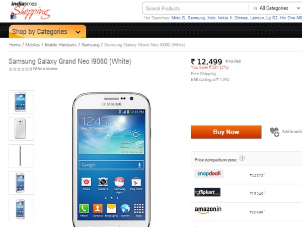 గెలాక్సీ గ్రాండ్ నియో, గ్రాండ్ 2 స్మార్ట్‌ఫోన్‌ల పై భారీ ధర తగ్గింపు