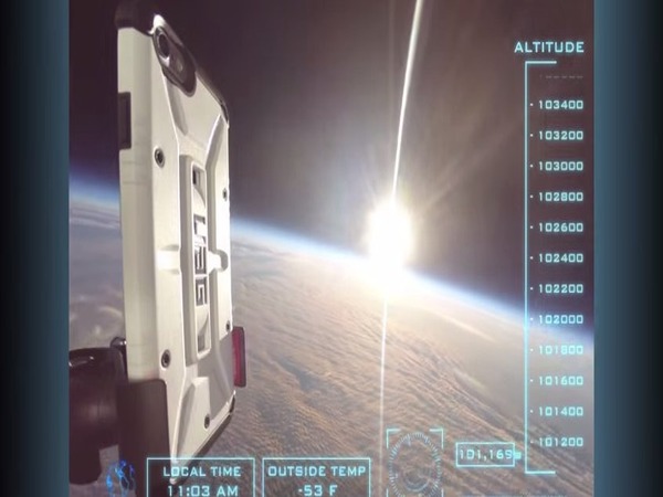 ఆకాశం నుంచి కిందపడినా చెక్కుచెదరని ఐఫోన్ 6