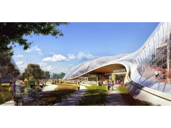 ఆధునిక ప్రపంచాన్ని తలపిస్తున్న గూగుల్ కొత్త హెడ్ కార్టర్స్ నమూనా 