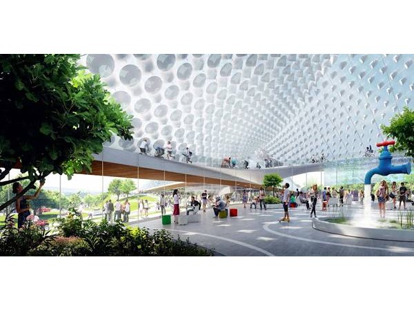 ఆధునిక ప్రపంచాన్ని తలపిస్తున్న గూగుల్ కొత్త హెడ్ కార్టర్స్ నమూనా