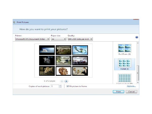 ఒకే పేజీలో అనేక ఫోటోల్ని ప్రింట్ తీసుకోవటం ఏలా..?