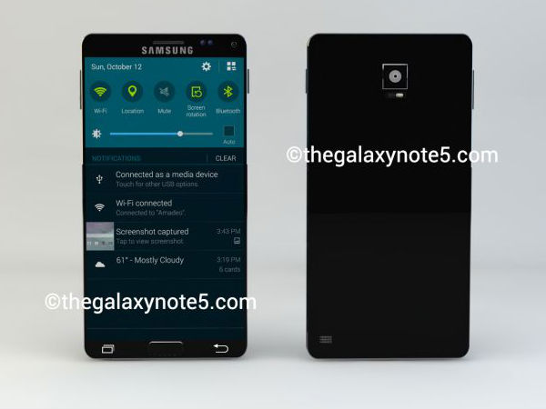సామ్‌సంగ్ గెలాక్సీ నోట్ 5: 10 హాటెస్ట్ కాన్సెప్ట్స్