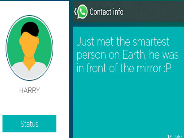 వాట్సాప్‌లో హల్‌చల్ చేస్తున్న పలు ఫన్నీ స్టేటస్‌లు