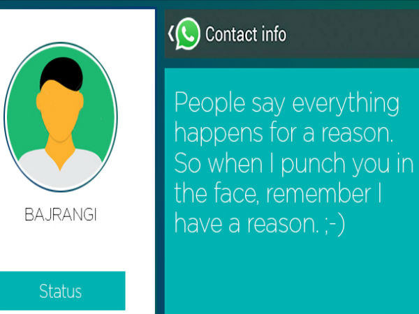 వాట్సాప్‌లో హల్‌చల్ చేస్తున్న పలు ఫన్నీ స్టేటస్‌లు