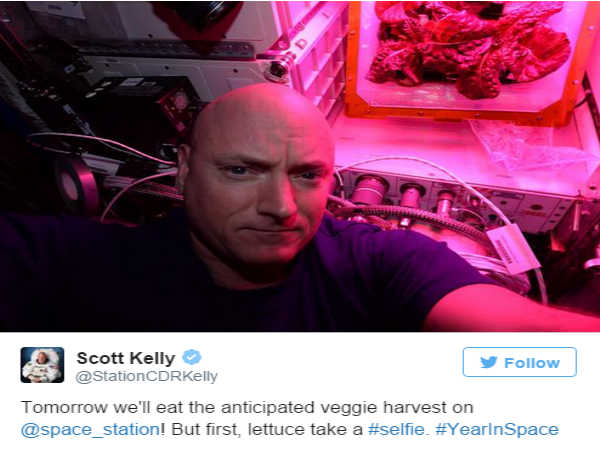 అంతరిక్షంలో పాలకూర టేస్ట్ అదుర్స్   