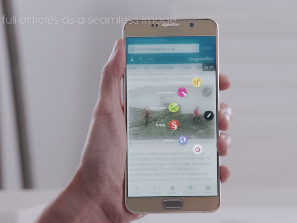 గెలాక్సీ నోట్ 5లోని ఆకట్టుకునే అంశాలు