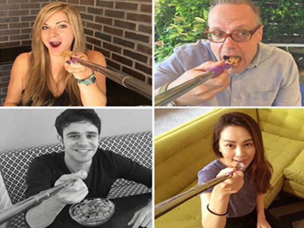 టిఫెన్ తింటూ ఎవరికి వారు ..