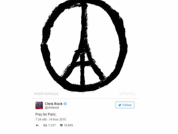 పారిస్ ఉగ్ర దాడిపై ట్విట్టర్‌లో తారల స్పందన 