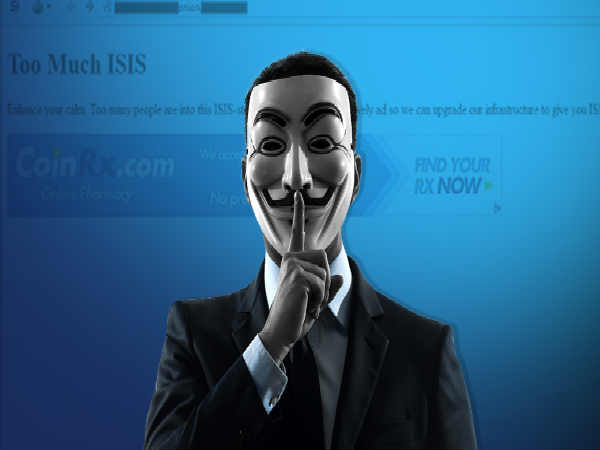 గుర్తు తెలియని టెక్కీలు ఐఎస్‌ఐఎస్ ప్రధాన వెబ్ సైట్లలో