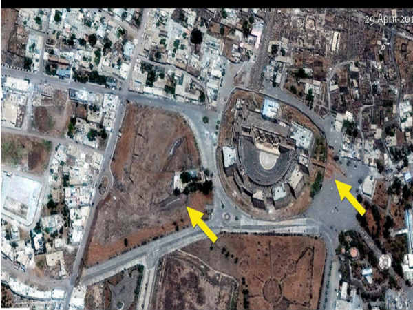 నేడు ధ్వంసమయిన ప్రదేశం