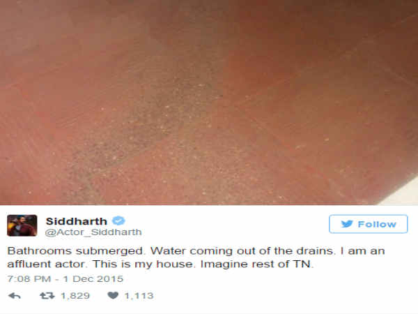 సిద్ధార్ధ ట్వీట్ 