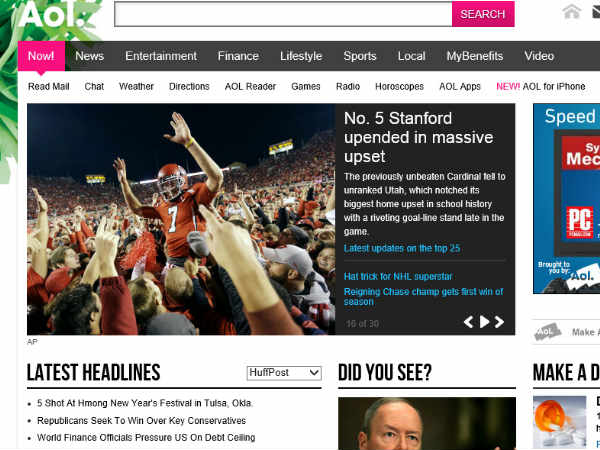 4. ఏఓఎల్ (www.aol.com)