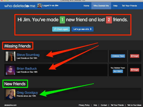 నూతనంగా స్నేహితుల వివరాలతో పాటు 