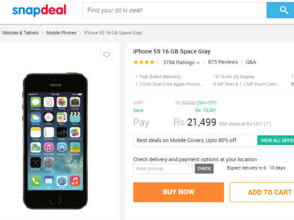 10 బెస్ట్ ఐఫోన్ 5ఎస్ డీల్స్‌
