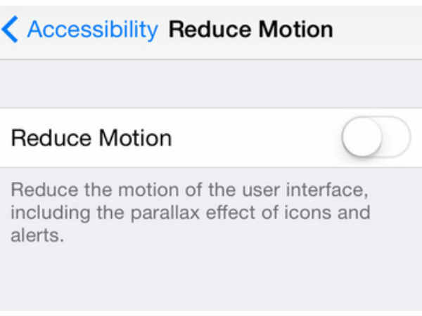 10. రెడ్యూస్ మోషన్ 