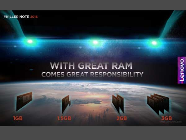 3జీబి ర్యామ్‌తో ‘లెనోవో కే4 నోట్’