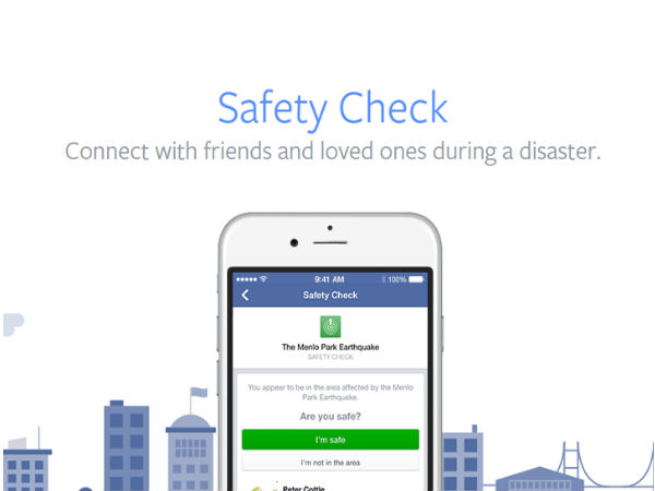 ఫేస్‌బుక్ ‘సేఫ్టీ చెక్ ఫీచర్'