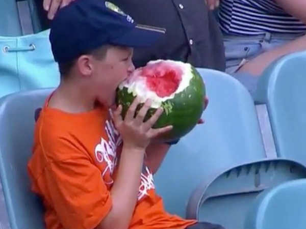 పుచ్చకాయ బాలుడు సోషల్ మీడియాను షేక్ 