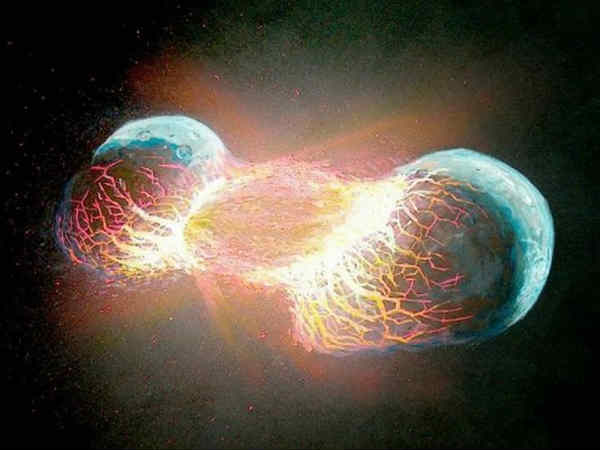 భూమి, థియా అనే ఓ చిన్న గ్రహం పరస్పరం అభిముఖంగా ఢీకొనడం వల్లే చంద్రుడు ఏర్పడ్డాడని తాజా అధ్యయనం చెబుతోంది. భూమి ఏర్పడిన 10 కోట్ల ఏళ్ల తర్వాత ఈ రెండు గ్రహాలు ఢీకొని ఉంటాయని శాస్త్రవేత్తలు భావిస్తున్నారు.