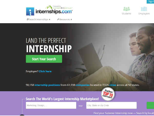 ఇంటెర్న్‌షిప్ డాట్. కాం (Internships.com)