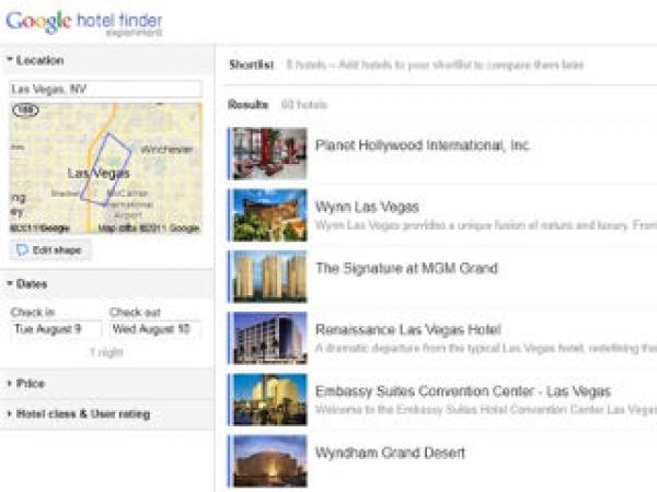 గూగుల్ హోటల్ ఫైండర్ (Google Hotel Finder)
