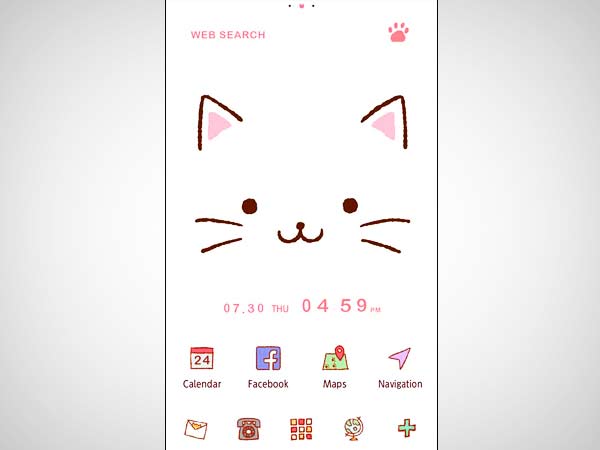 క్యూట్ ధీమ్ ( Cute Theme-Kitty Face )