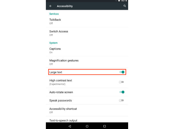 లార్జ్ టెక్ట్స్ 