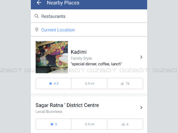 ప్రదేశాలు వెతకొచ్చు ( Check out famous places nearby)