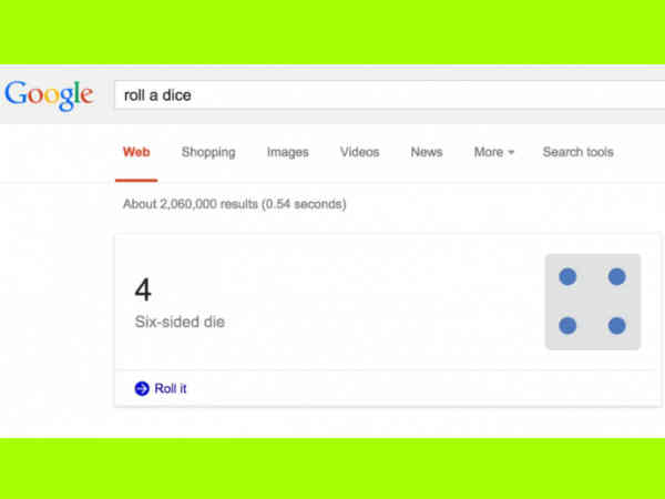 రోల్ ఏ డైస్ ( Roll A Dice)
