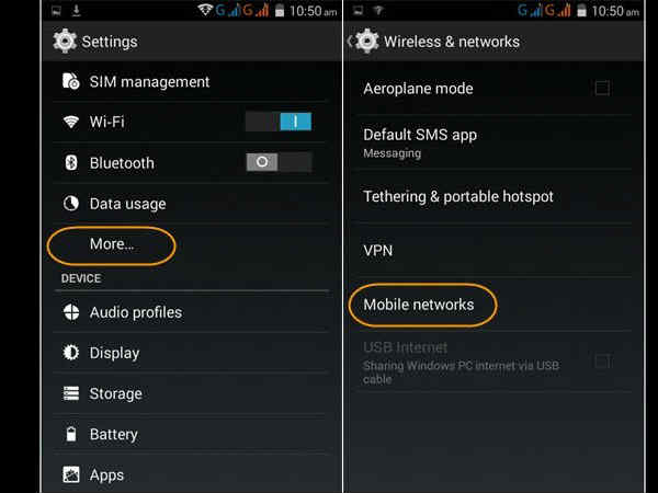 3జీ నుండి 2జీకి 