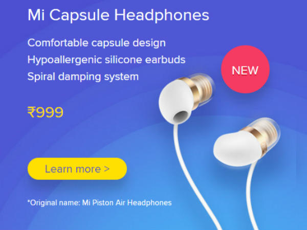 Mi Capsule Earphones White