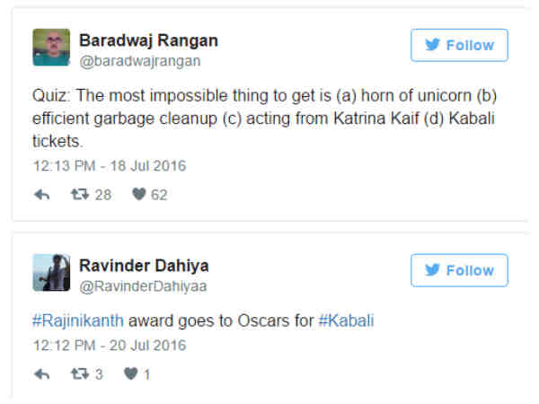  కబాలి సినిమాపై ట్విట్టర్‌లో రియాక్షన్ ఎలా ఉందంటే.. 