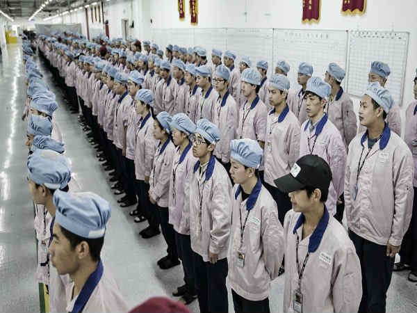 చైనాలో ఆపిల్ ఫ్యాక్టరీ