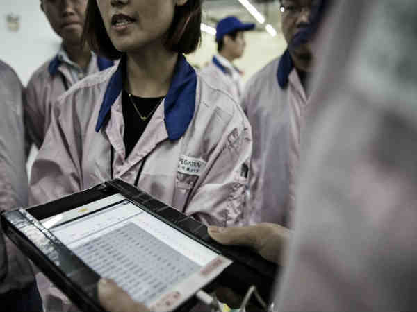 చైనాలో ఆపిల్ ఫ్యాక్టరీ