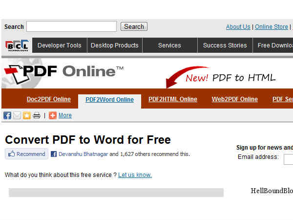 అన్‌లైన్ పీడీఎఫ్ కన్వర్టర్స్