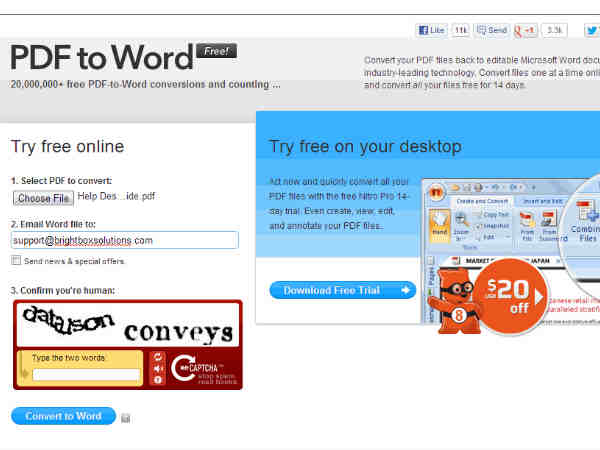 అన్‌లైన్ పీడీఎఫ్ కన్వర్టర్స్