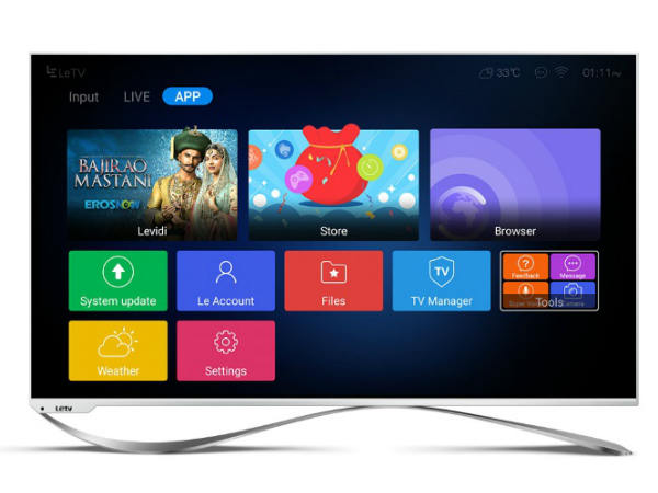 LeTV EUI  5.5 యూజర్ ఇంటర్‌ఫేస్ 