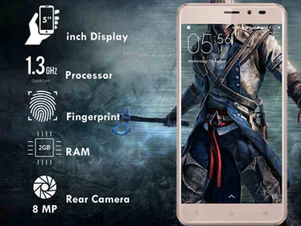 రూ. 501లకే 4జీ ఫింగర్ ప్రింట్ స్మార్ట్‌ఫోన్ 