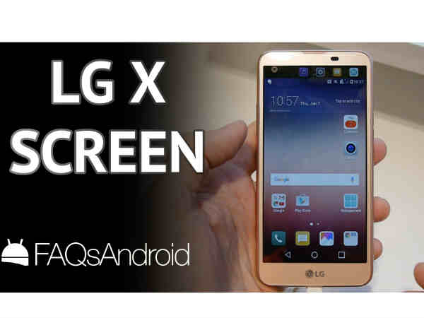 LG X Screen ఫీచర్లు 