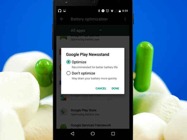 Doze mode (Android Marshmallow users)