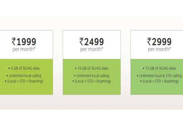 కొత్త పోస్ట్ పెయిడ్ ప్లాన్ క్రింద..