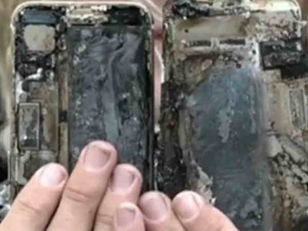 ఫోన్ పూర్తిగా కాలిపోయిందని