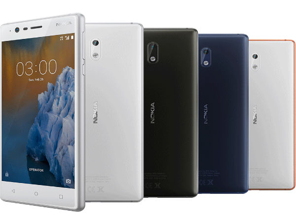 నోకియా 3 అఫీషియల్ స్పెసిఫికేషన్స్.. 