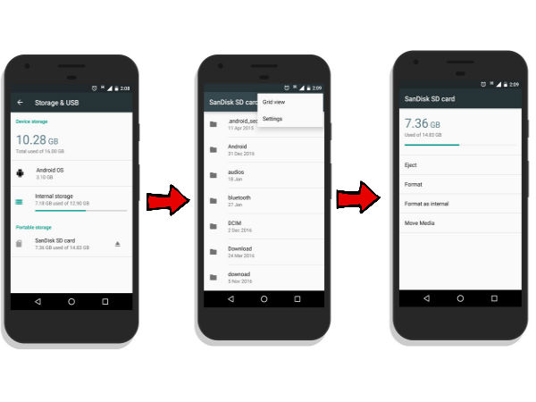 ఇలా చేస్తే, మీ ఫోన్‌లోని మెమరీ కార్డు కూడా ఇంటర్నల్ స్టోరేజ్‌లా మారిపోతుంది