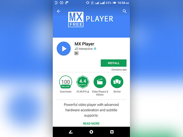  MX player, Wondershare player