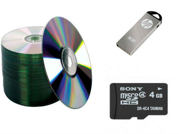 వాటి బదులు మెమరీ కార్డులు