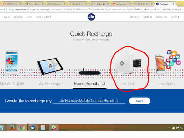 జియో లింక్ పేరుతో